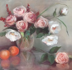 Roses & Oranges by Maryellen Vickery