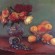 Roses Peaches & Blueberries by Maryellen Vickery