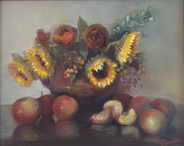 Sunflowers Apples & Roses by Maryellen Vickery